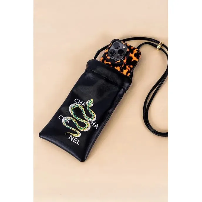 Eden Snake Crossbody Pouch