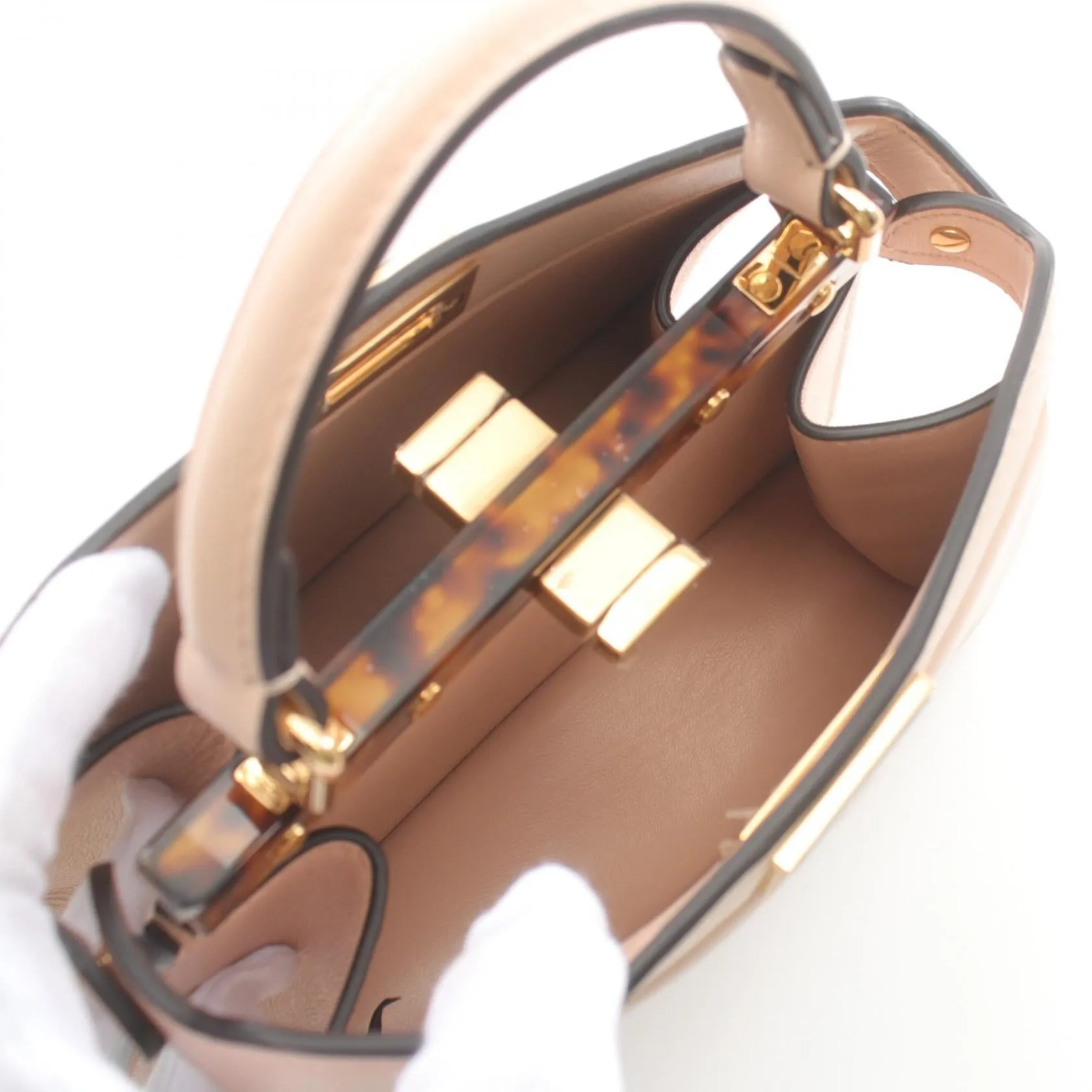Fendi Peekaboo ISeeU Leather Handbag 8BN335