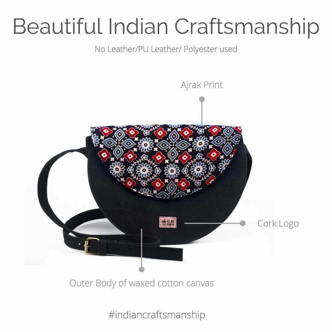 Florican Purse/Handbag - Ajrakh Printed