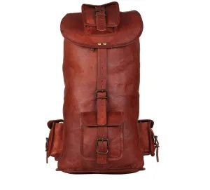Full Grain Leather Backpack 20"