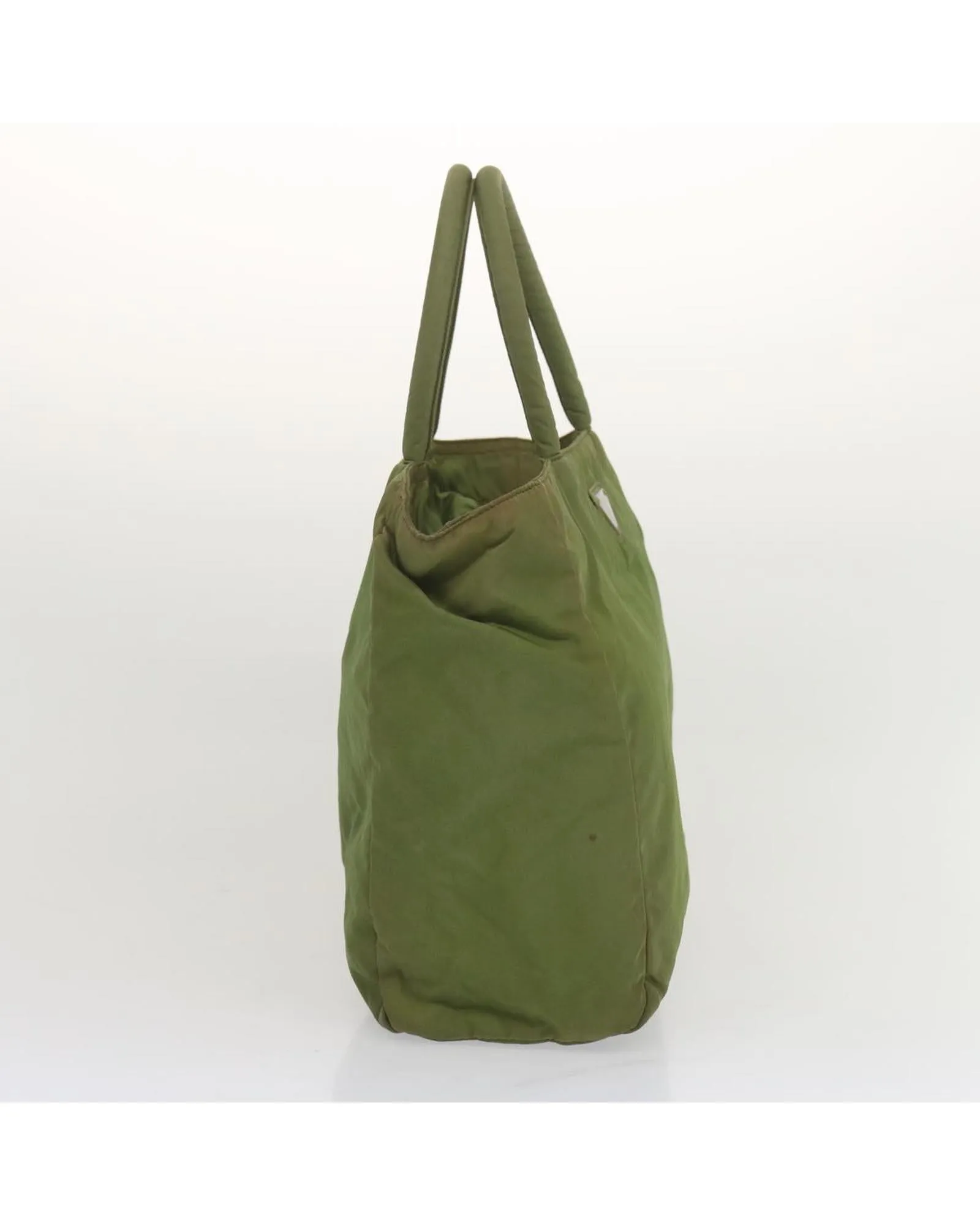 Green Nylon Hand Bag with Guarantee Card and Italian Craftsmanship