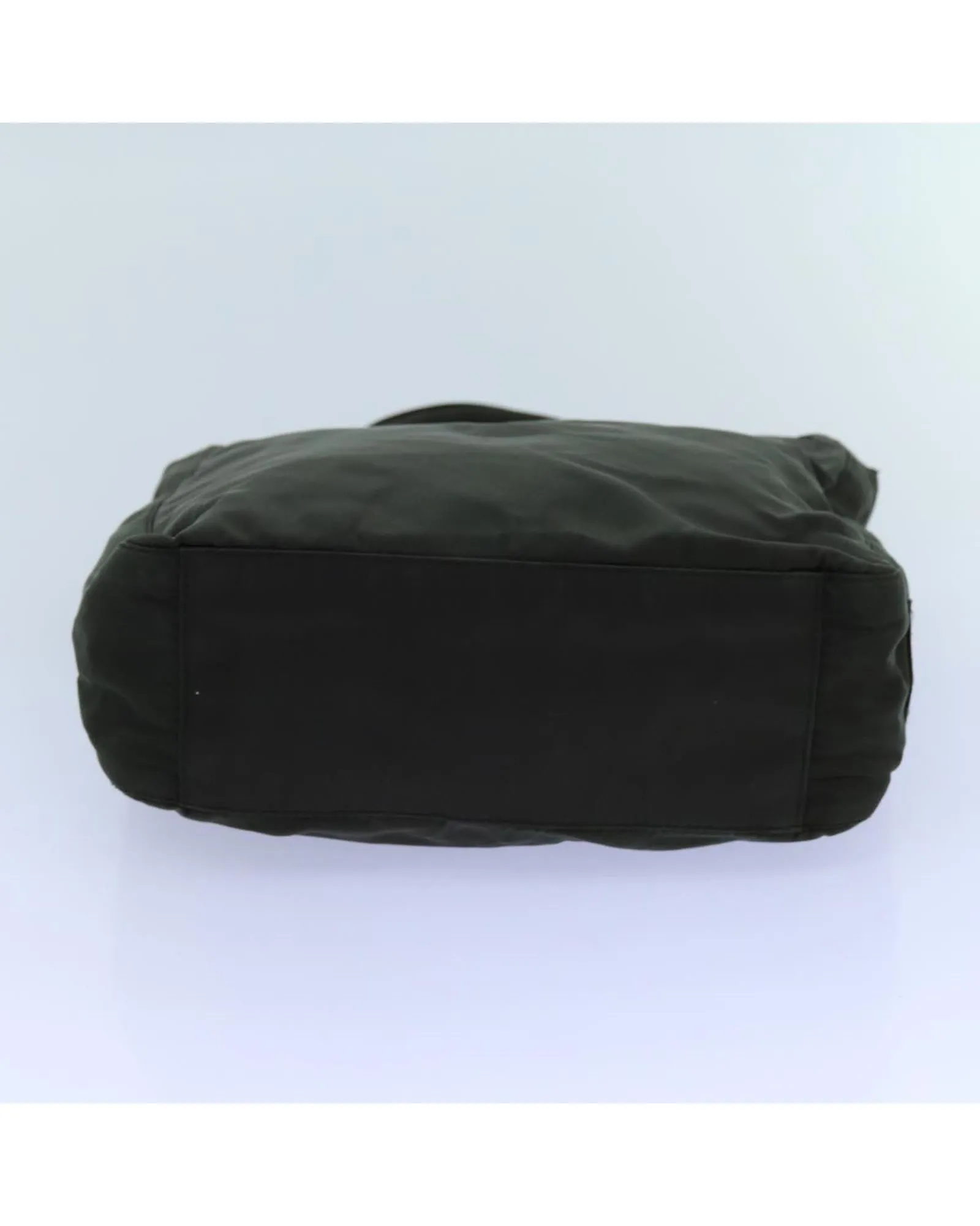 Khaki Nylon Hand Bag with Guarantee Card - Made in Italy