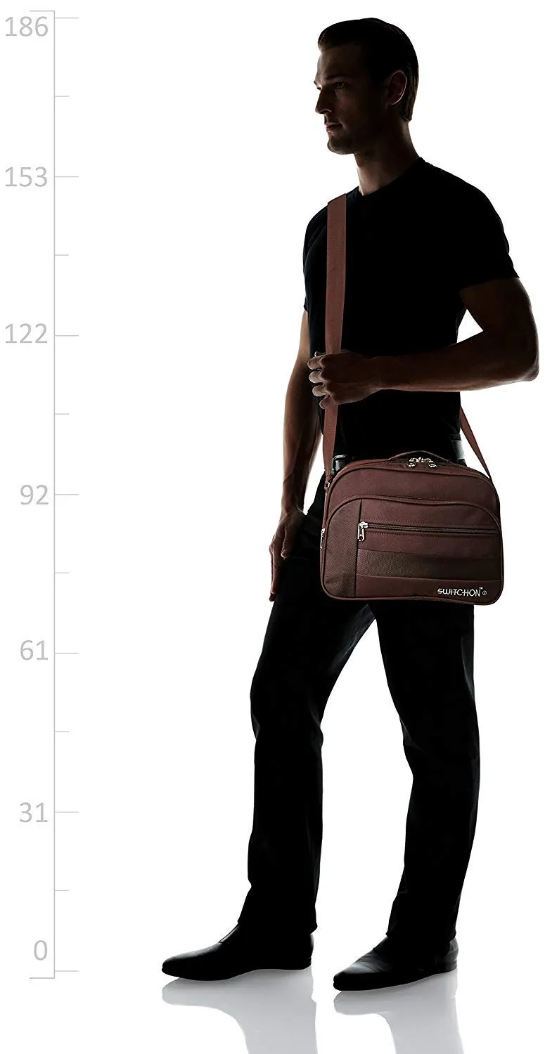 Kuber Industries Rexine 1 Piece Office Sling Bag (Brown) -CTKTC6278