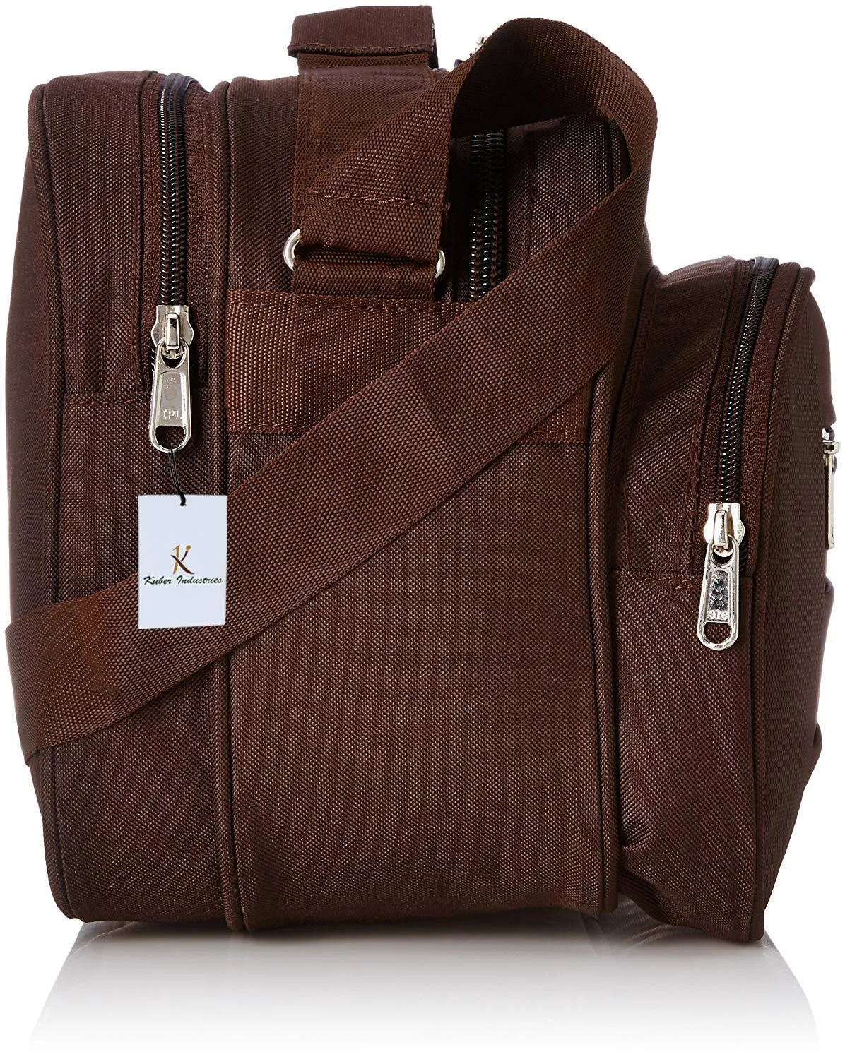 Kuber Industries Rexine 1 Piece Office Sling Bag (Brown) -CTKTC6278
