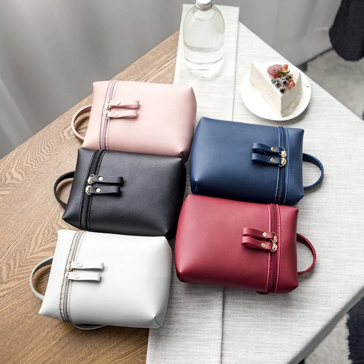 Ladies Simple Casual Shoulder Messenger Bag Small Change Mobile Phone Crossbody Bucket Bag