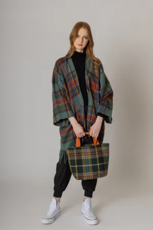 Large Plaid Tote Bag