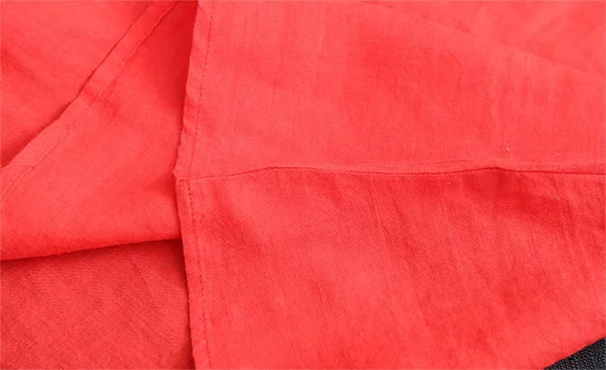 Long Sleeve Summer Spring Cotton Linen Women loose Dresses DZA2062