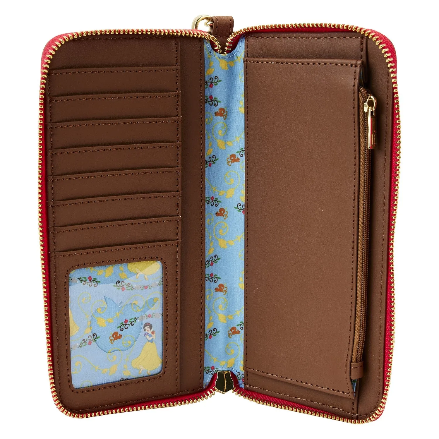 Loungefly Disney Snow White Lenticular Princess Series Zip Around Wristlet