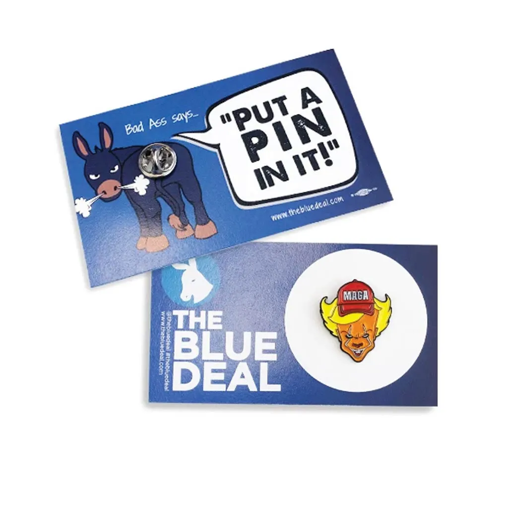MAGA Evil Clown Lapel Pin