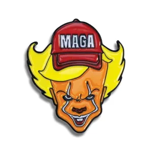 MAGA Evil Clown Lapel Pin
