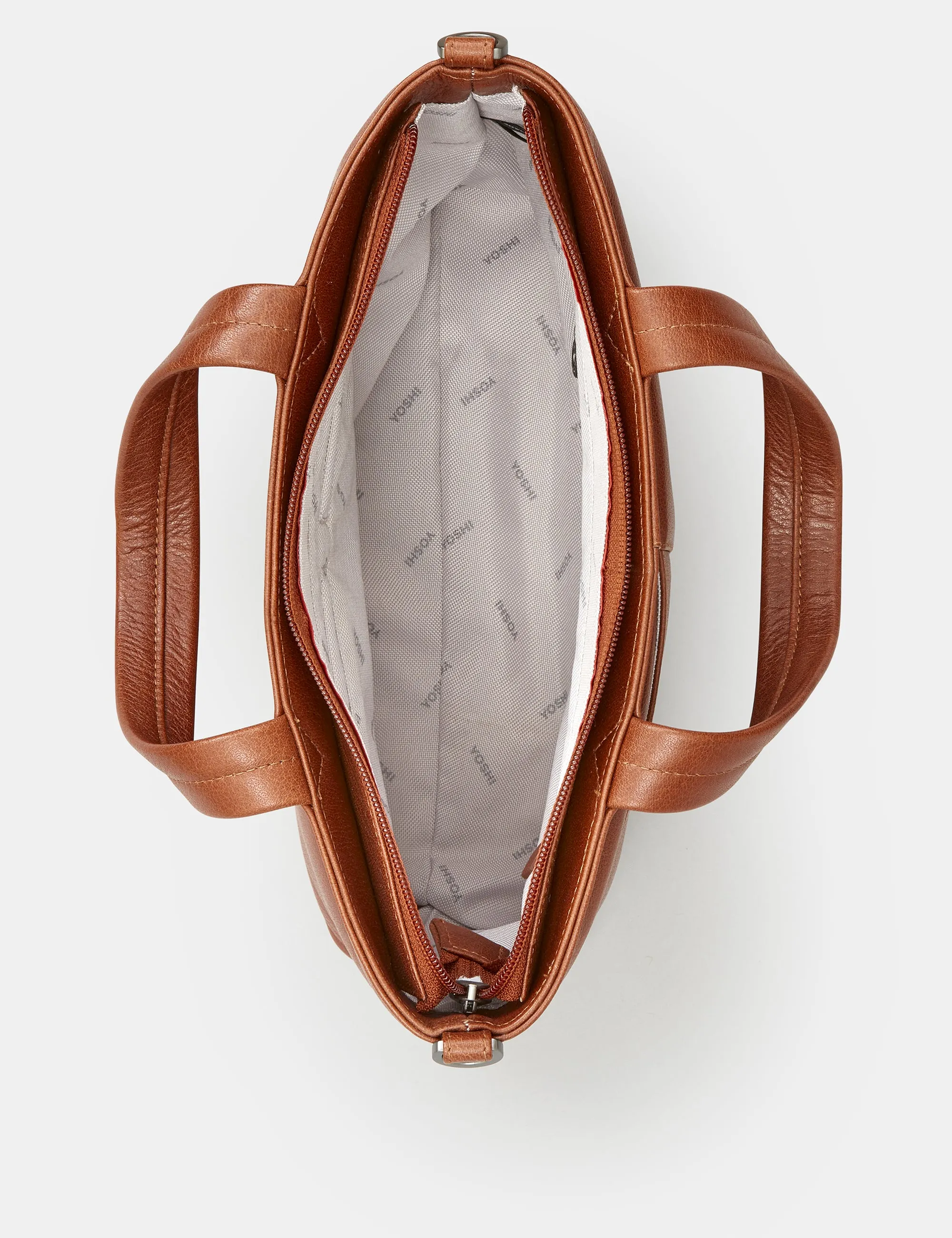 Midnight Cats Brown Leather Multiway Grab Bag