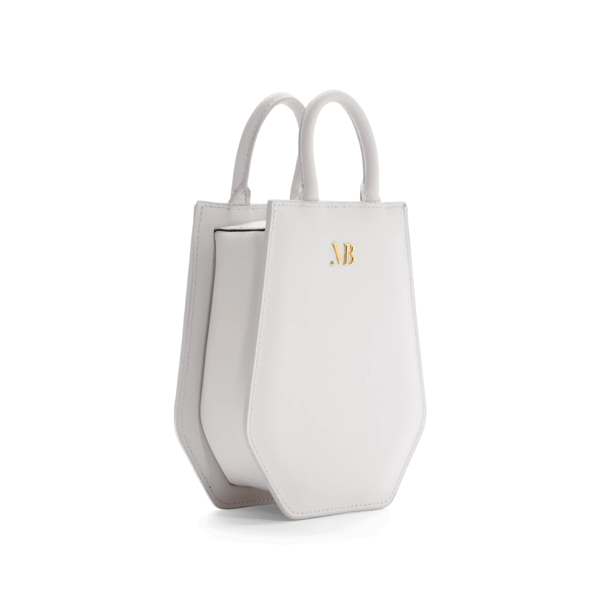 Mini Elay MIRUM® Leather Crossbody Bag | White