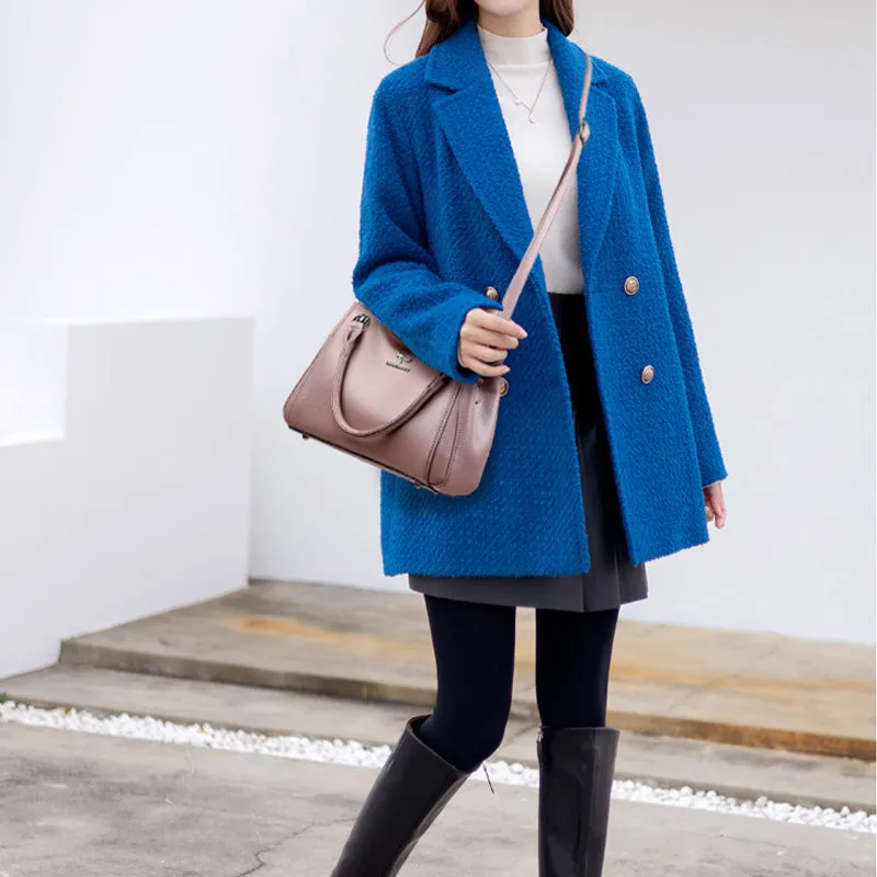 Minimalist Commuter Leather Hanbag For Women Business Crossbody Bag