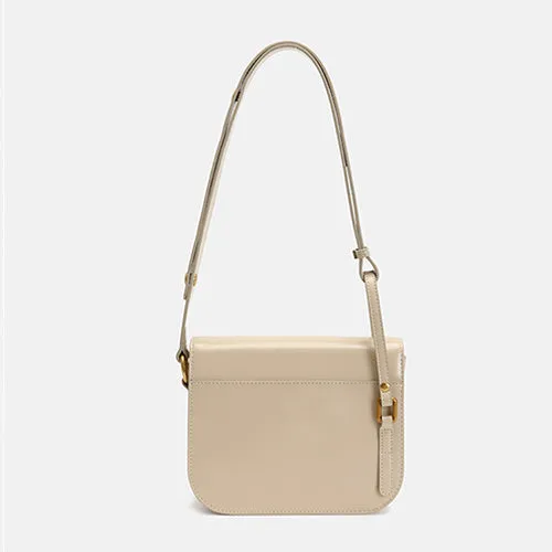 Minimalist Leather Box Bag Crossbody Bag For Ladies