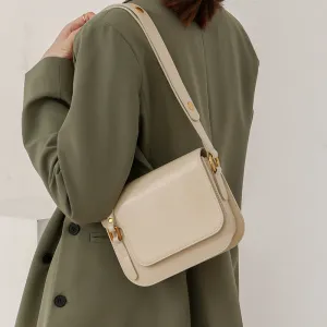 Minimalist Leather Box Bag Crossbody Bag For Ladies