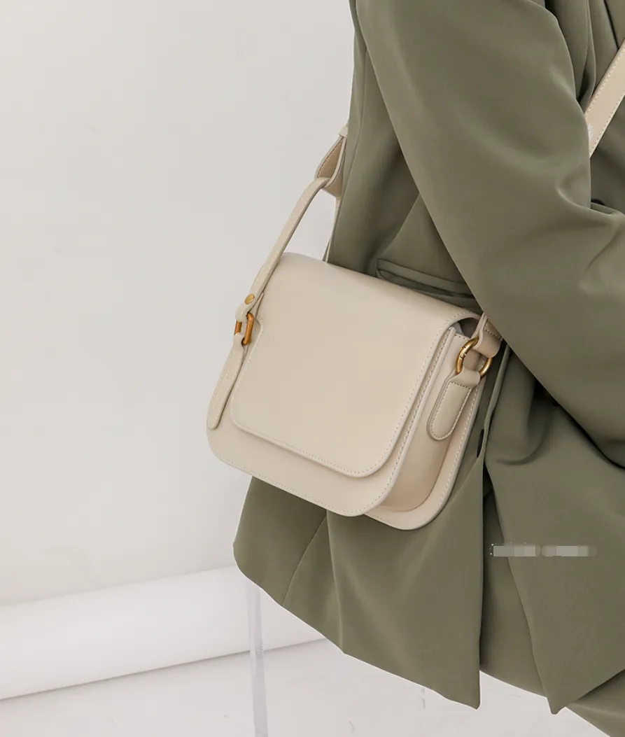 Minimalist Leather Box Bag Crossbody Bag For Ladies