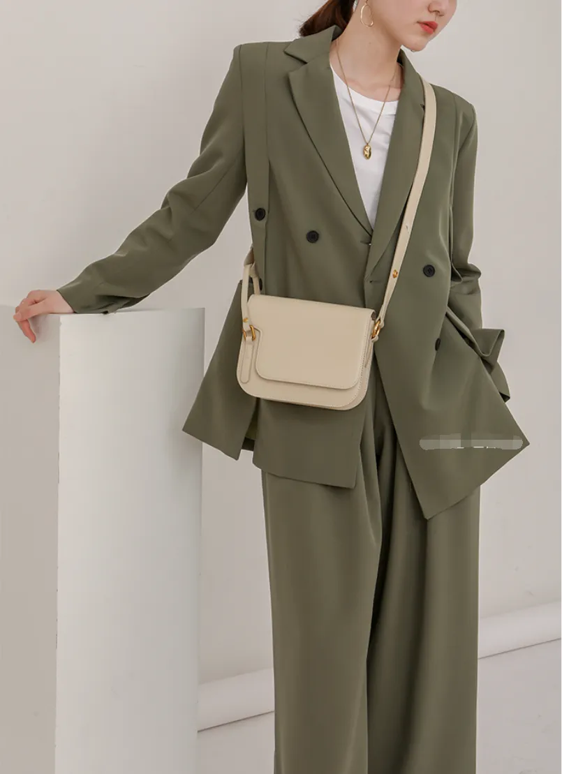 Minimalist Leather Box Bag Crossbody Bag For Ladies