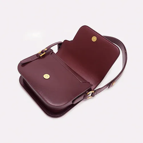 Minimalist Leather Box Bag Crossbody Bag For Ladies