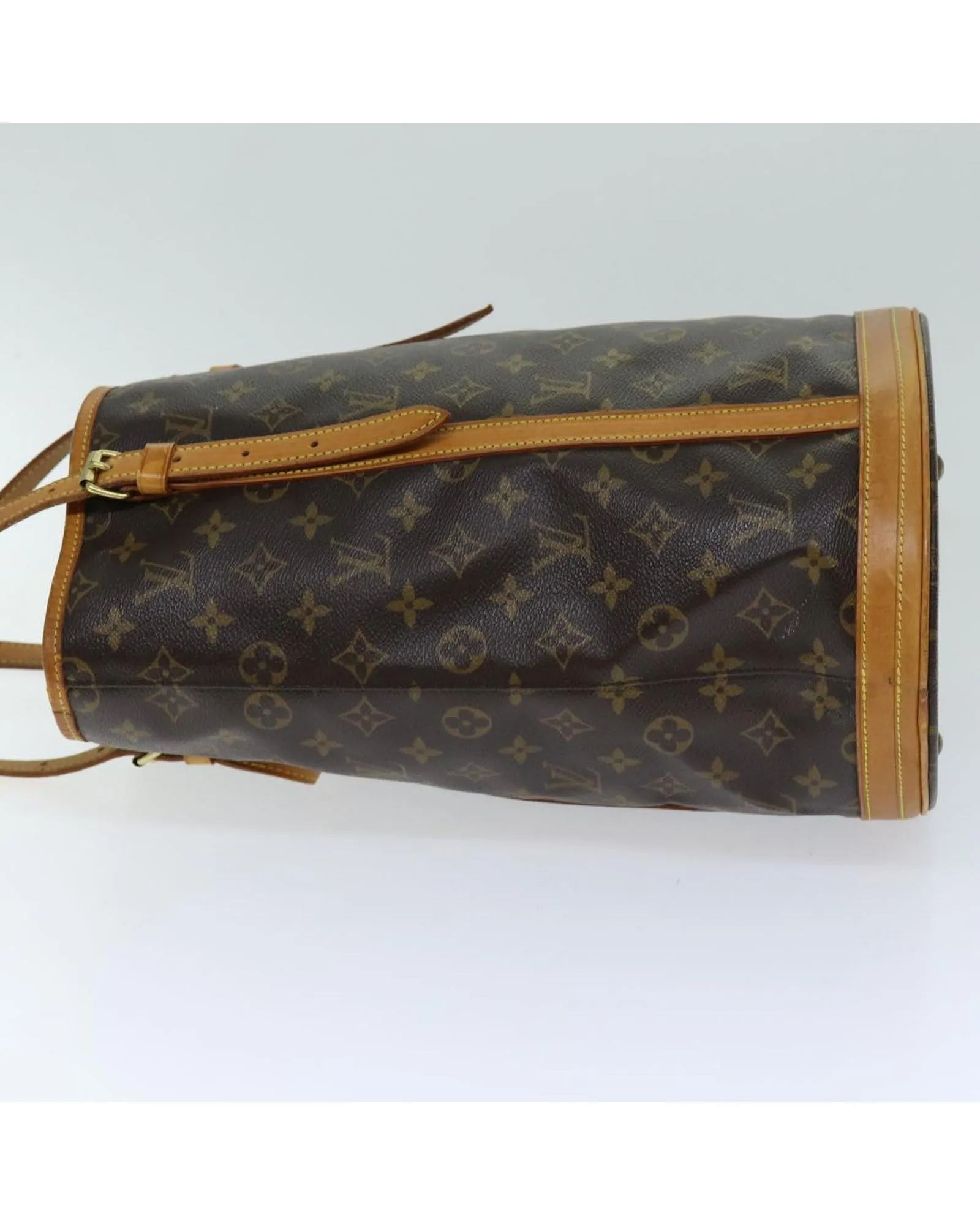 Monogram Bucket Shoulder Bag with Adjustable Strap - Used Condition