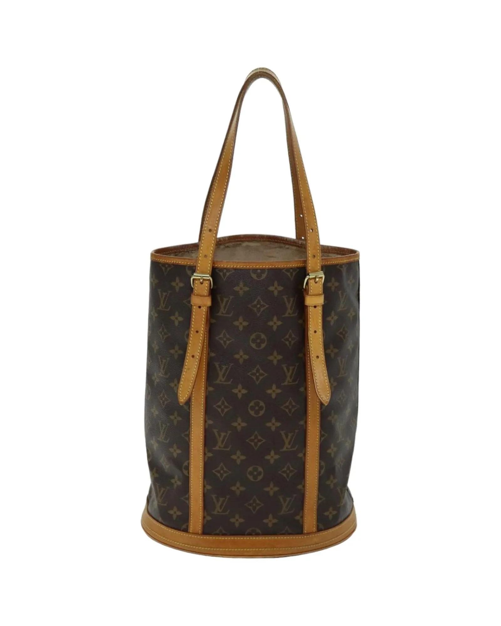 Monogram Bucket Shoulder Bag with Adjustable Strap - Used Condition