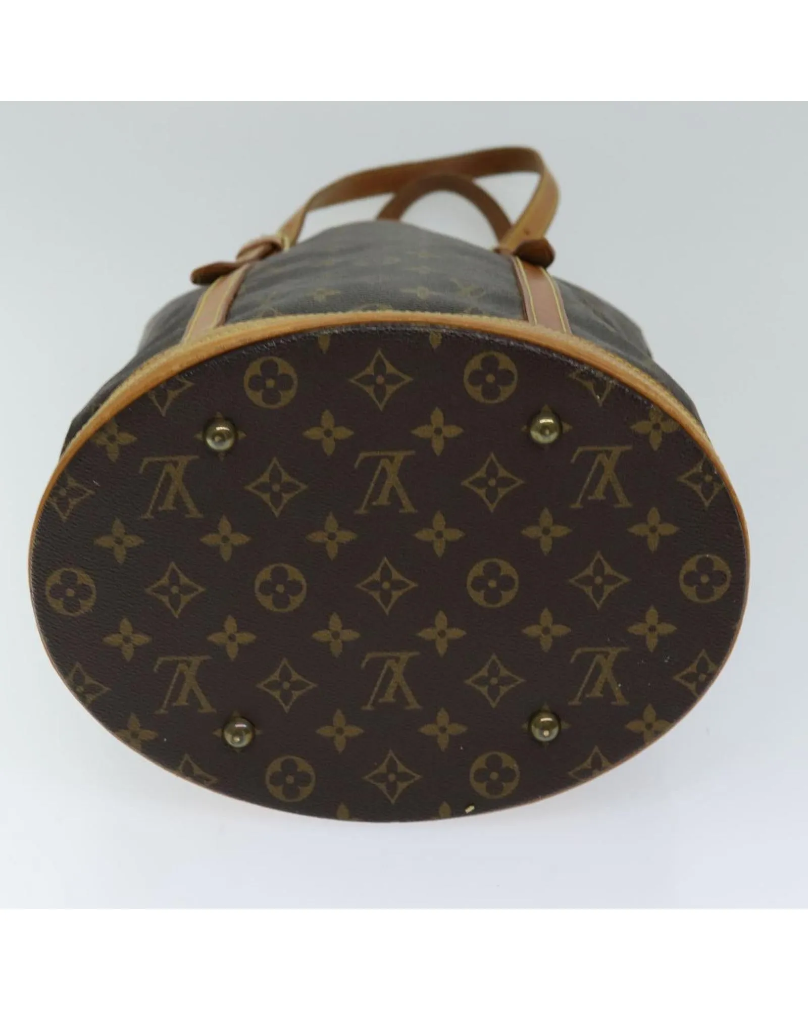 Monogram Bucket Shoulder Bag with Adjustable Strap - Used Condition