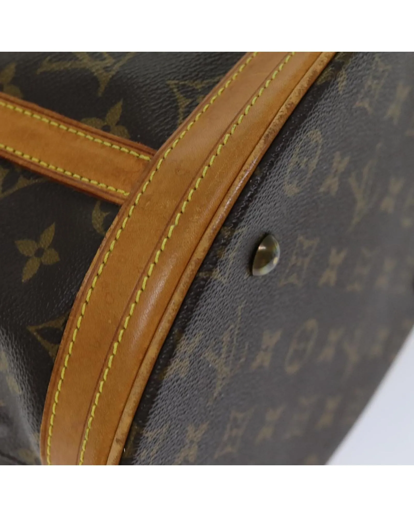 Monogram Bucket Shoulder Bag with Adjustable Strap - Used Condition