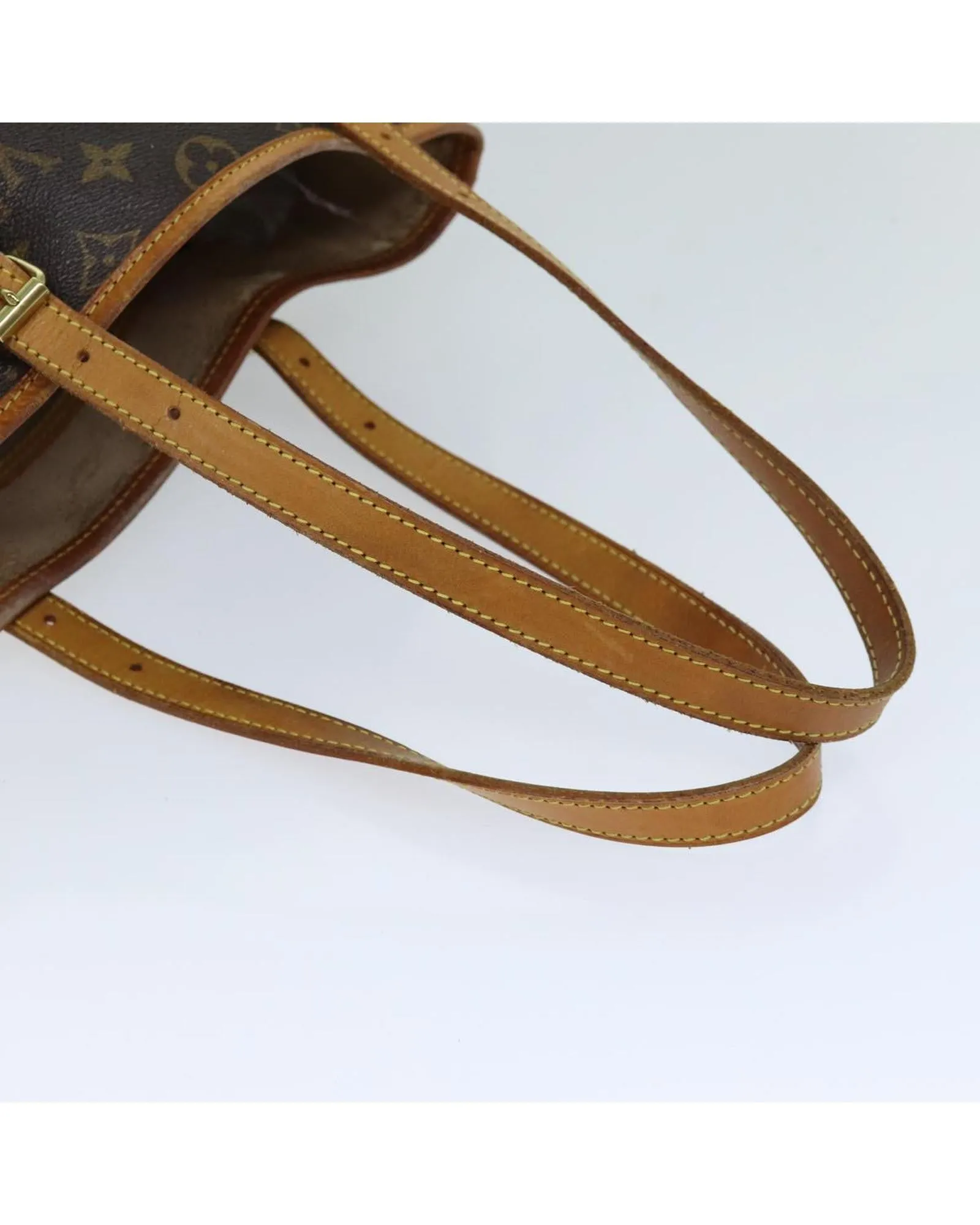 Monogram Bucket Shoulder Bag with Adjustable Strap - Used Condition