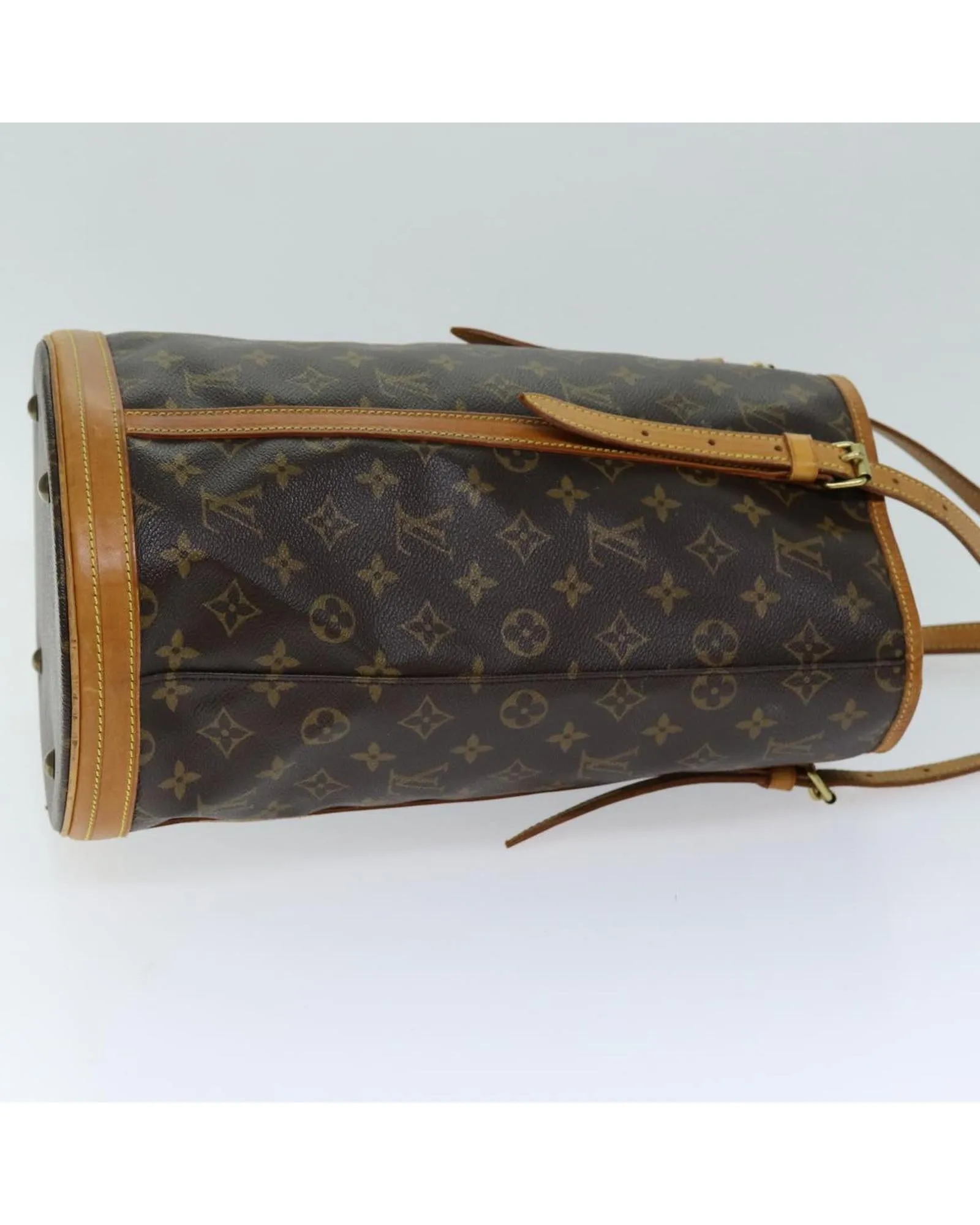 Monogram Bucket Shoulder Bag with Adjustable Strap - Used Condition