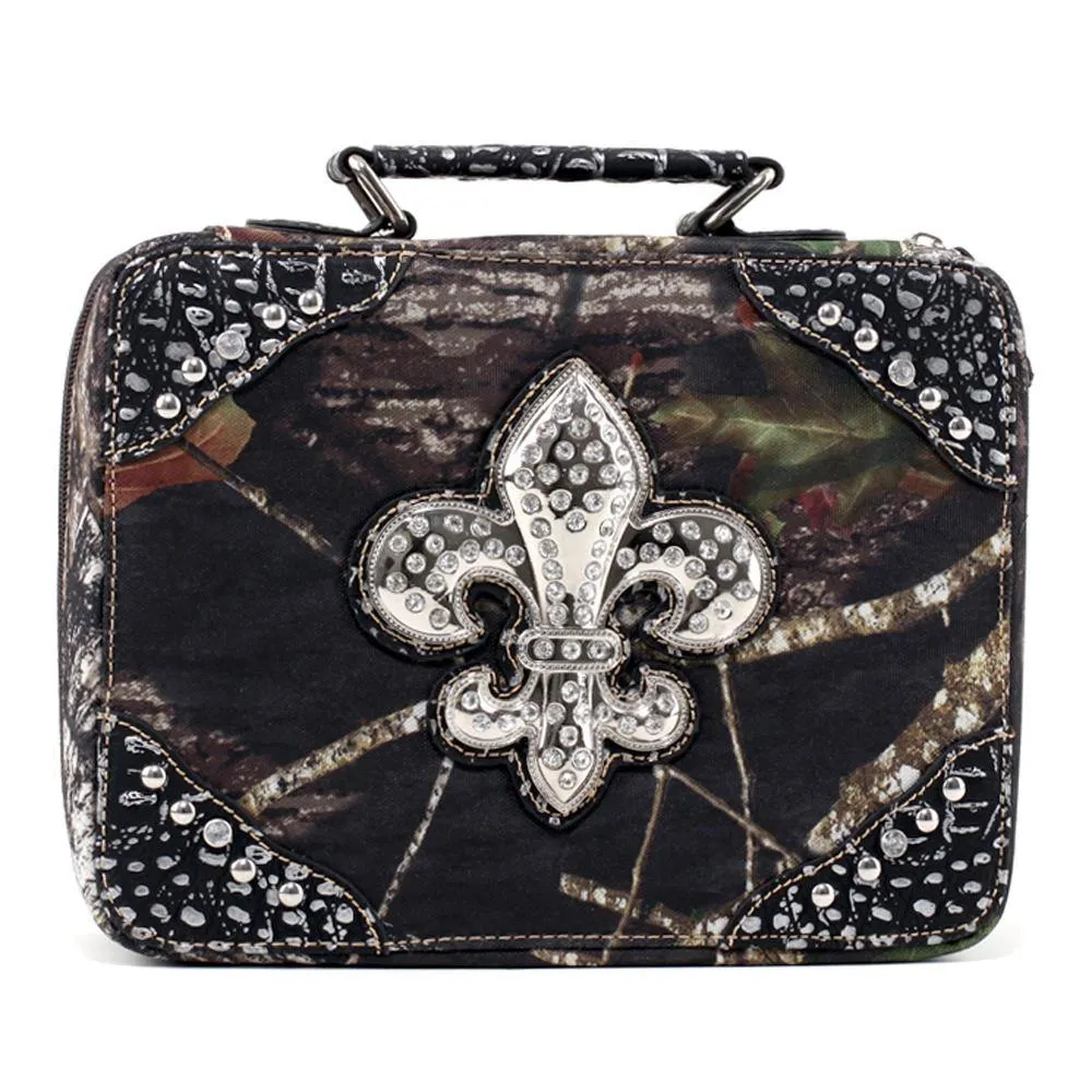 Mossy Studded Camouflage Travel/Business Bag w/ Rhinestone