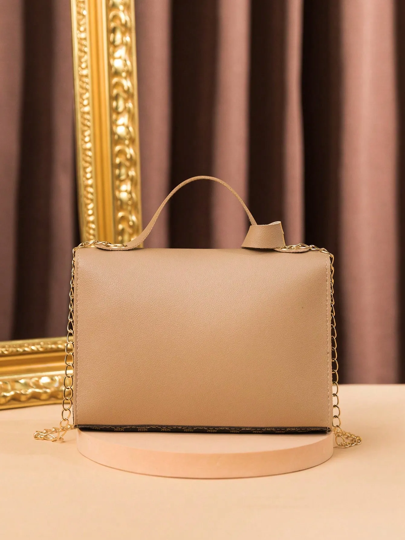New Fashionable Ladies' Bag, Crossbody Bag, Handbag, Versatile Brown Bag