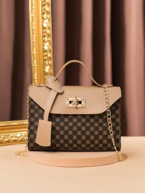 New Fashionable Ladies' Bag, Crossbody Bag, Handbag, Versatile Brown Bag