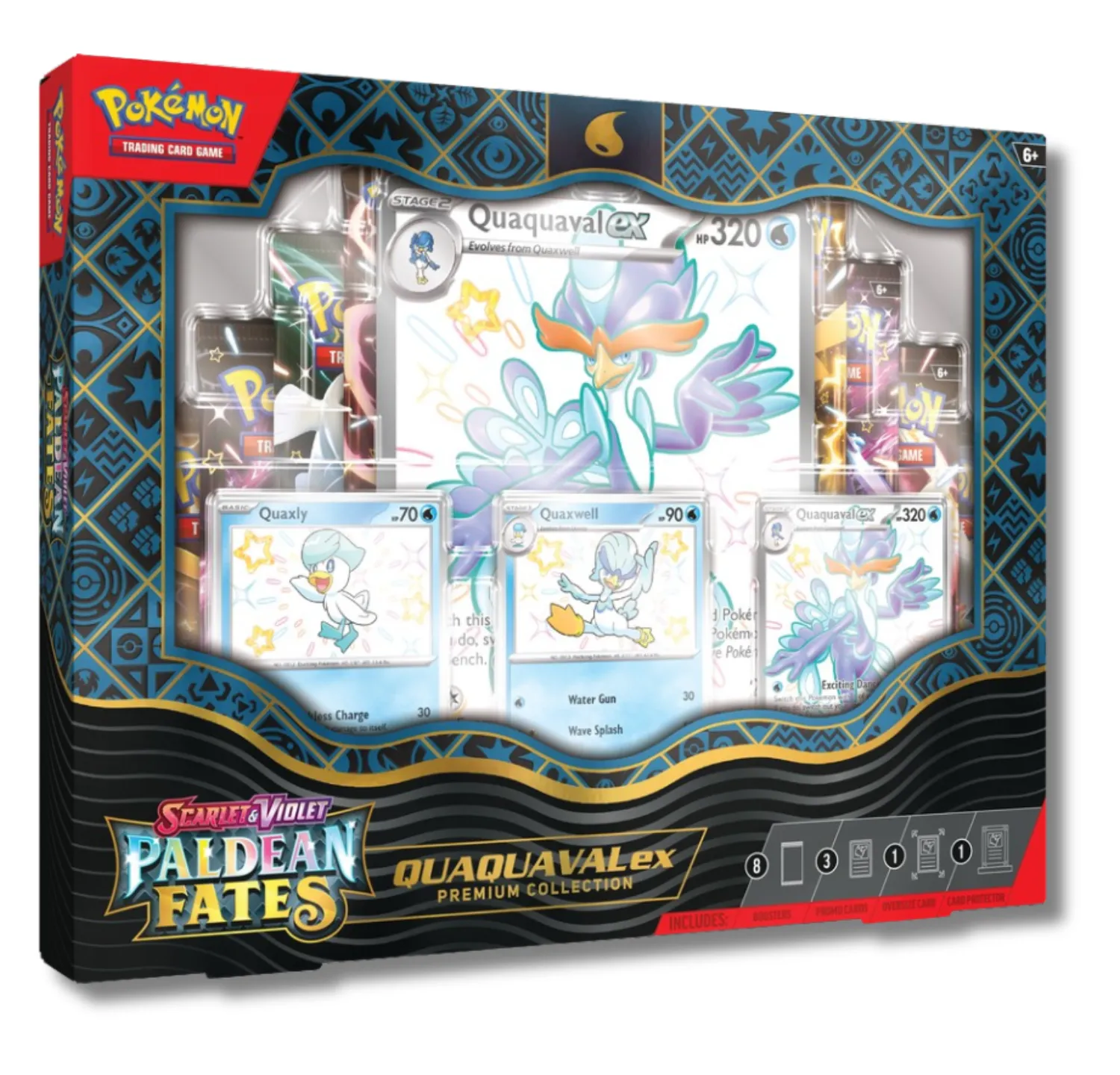 Pokemon Scarlet and Violet Paldean Fates ex Premium Collection | Quaquaval