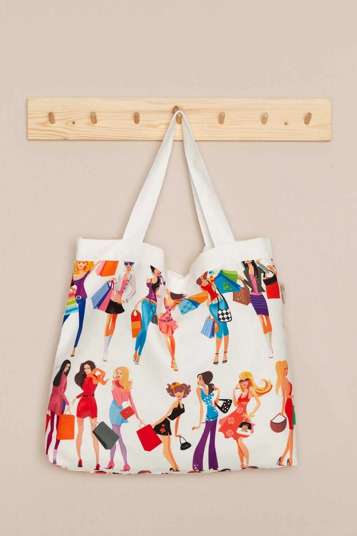 Polyester Hand Shoulder Bag for Women Tote Bag Casual Daily Bag Patterned Floral Fabric Large Capacity,C-5