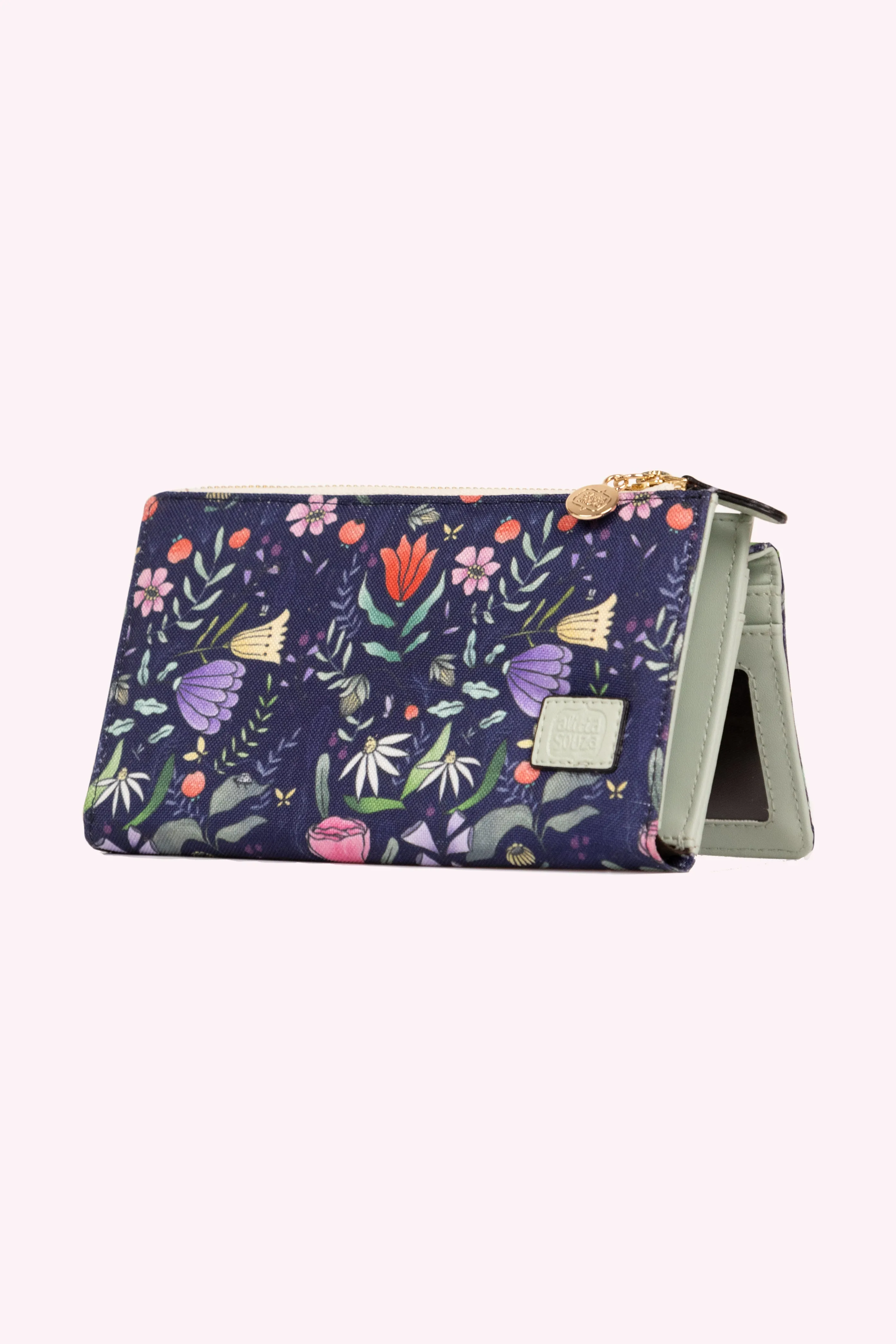 Purple Floral Wallet