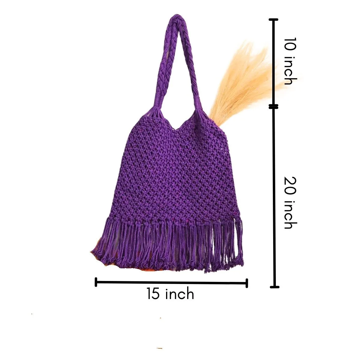 Purple Hobo Handmade Bag
