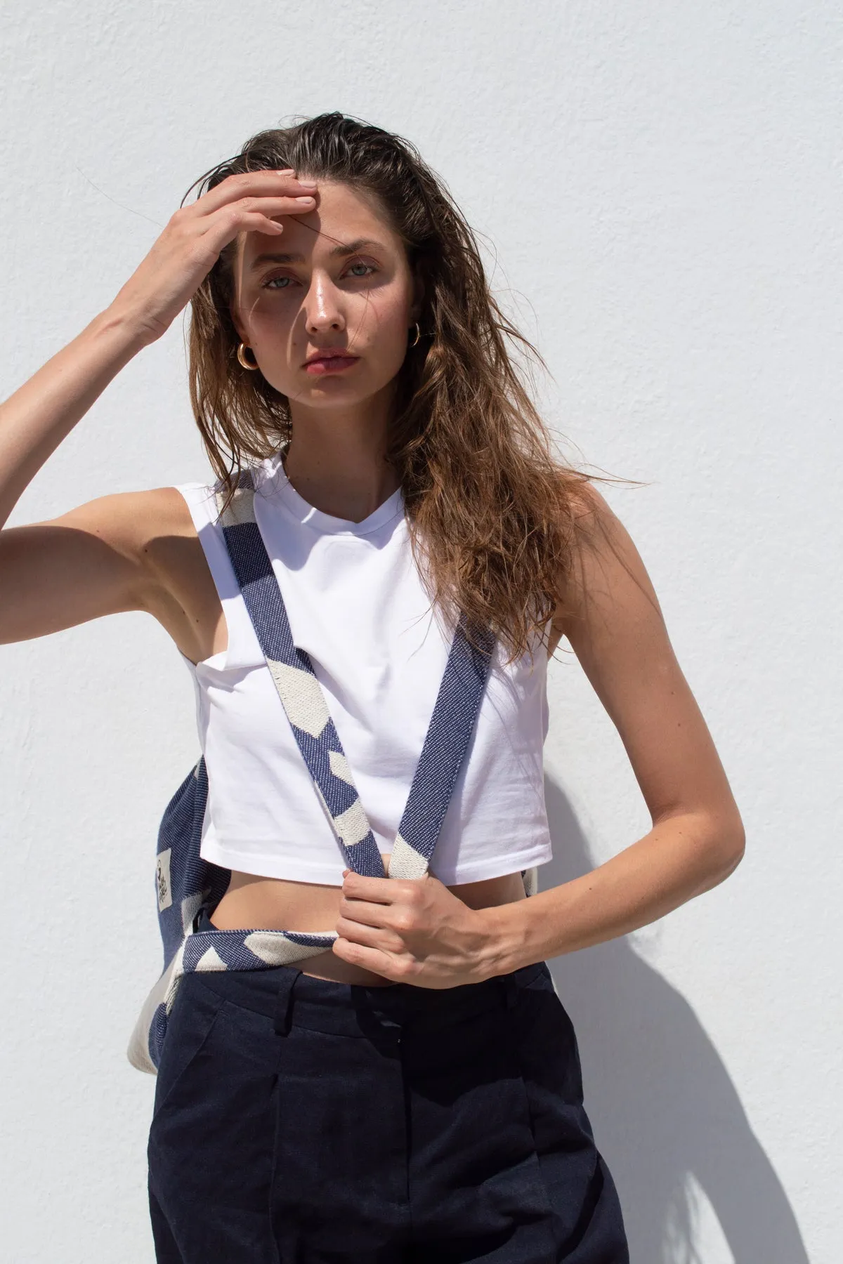 "Cyclades" Backpack in Blue Navy