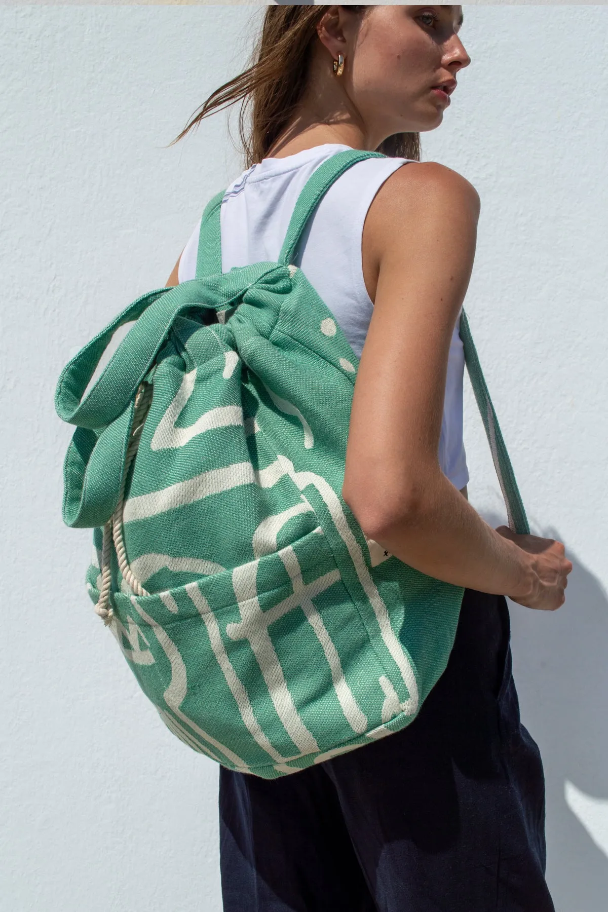 "Cyclades" Backpack in Mint