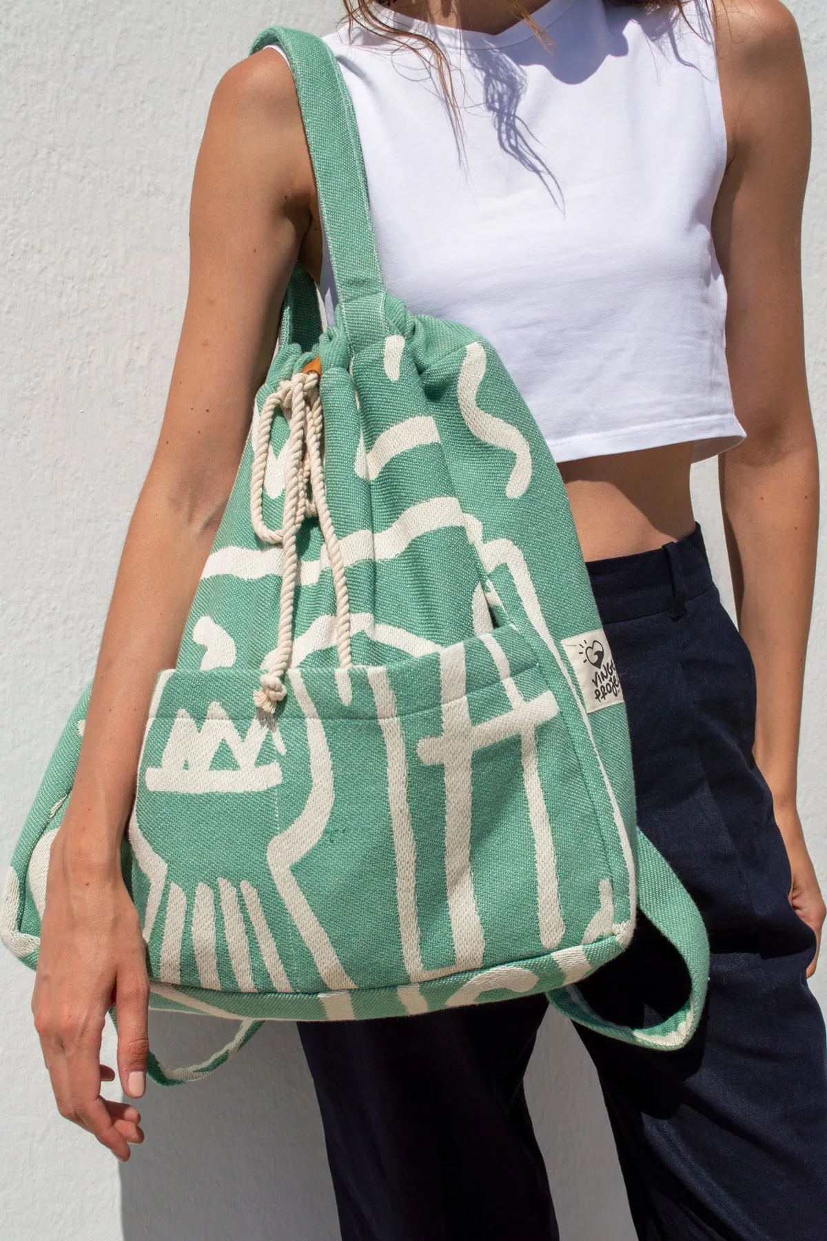 "Cyclades" Backpack in Mint