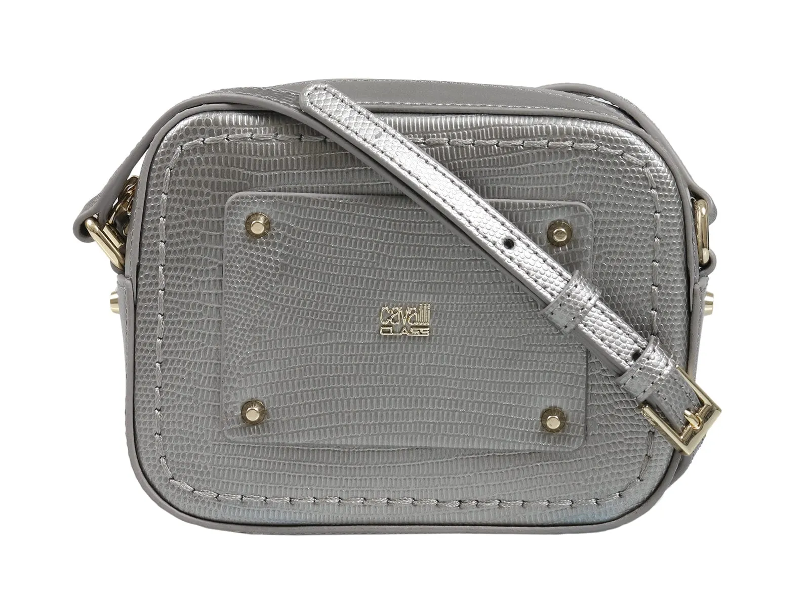 Roberto Cavalli HXLPE0 001 Grey Shoulder Bag