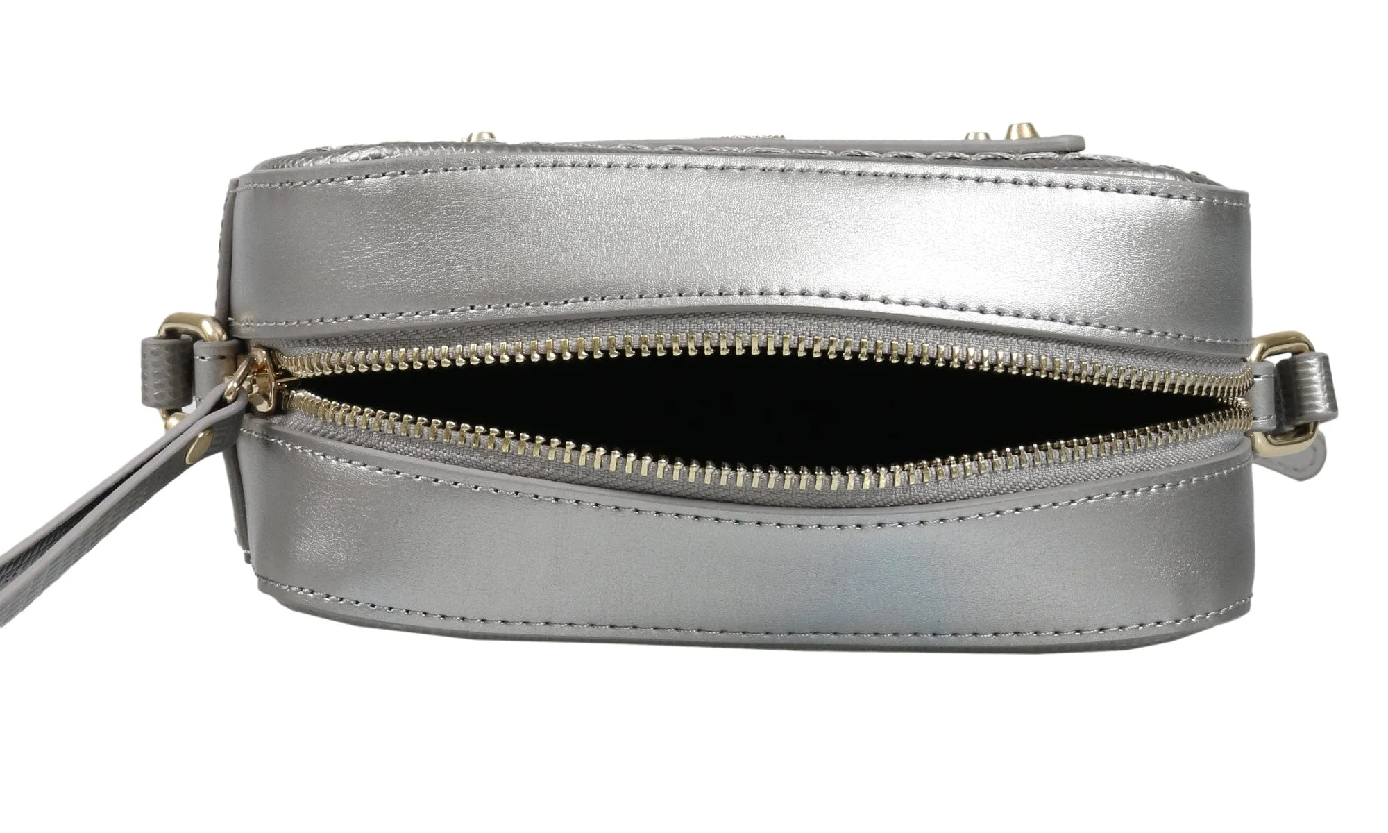 Roberto Cavalli HXLPE0 001 Grey Shoulder Bag
