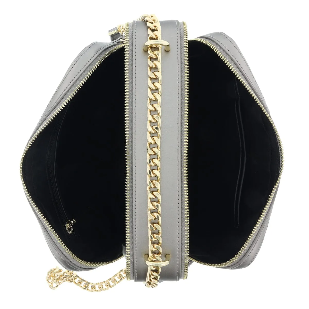 Roberto Cavalli HXLPE1 001 Grey Shoulder Bag