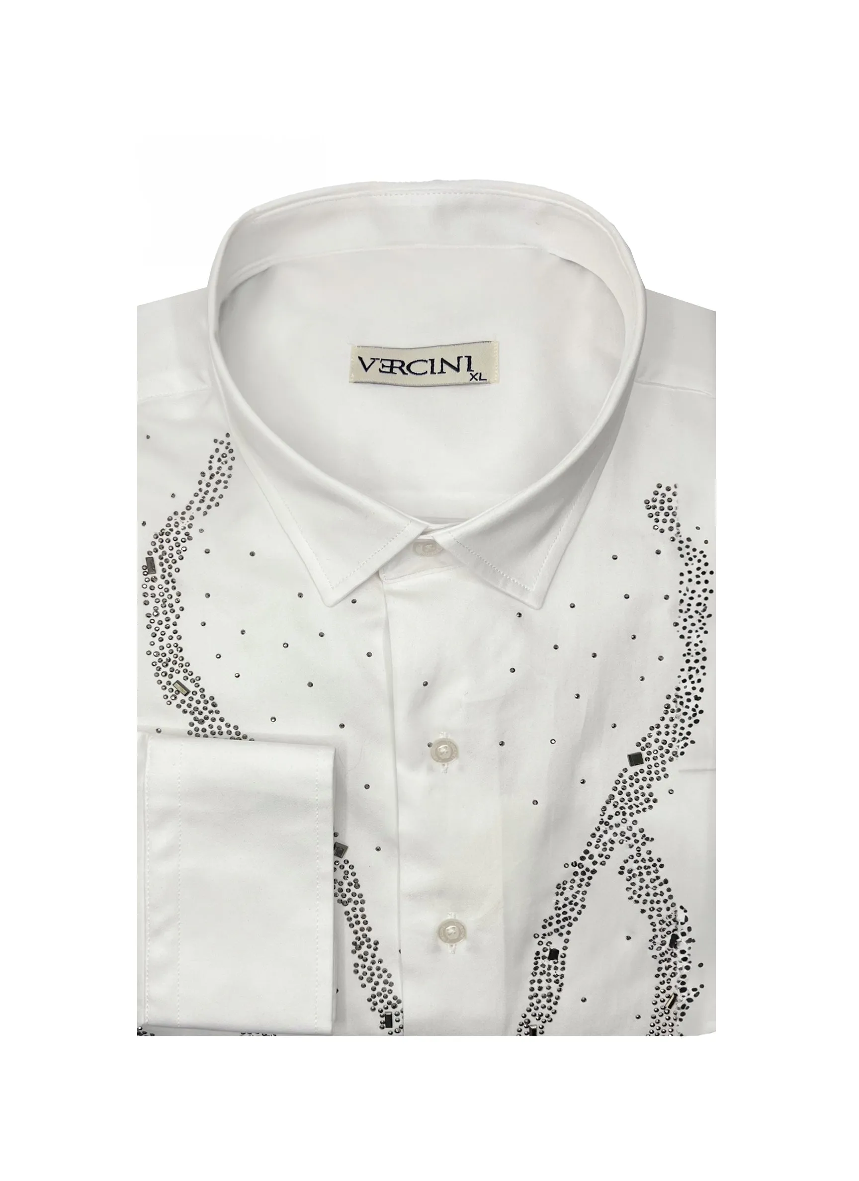 SHINY SHIRT MIDNIGHT WAVES