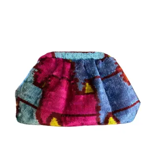 Silk Velvet Ikat Soft Clutch