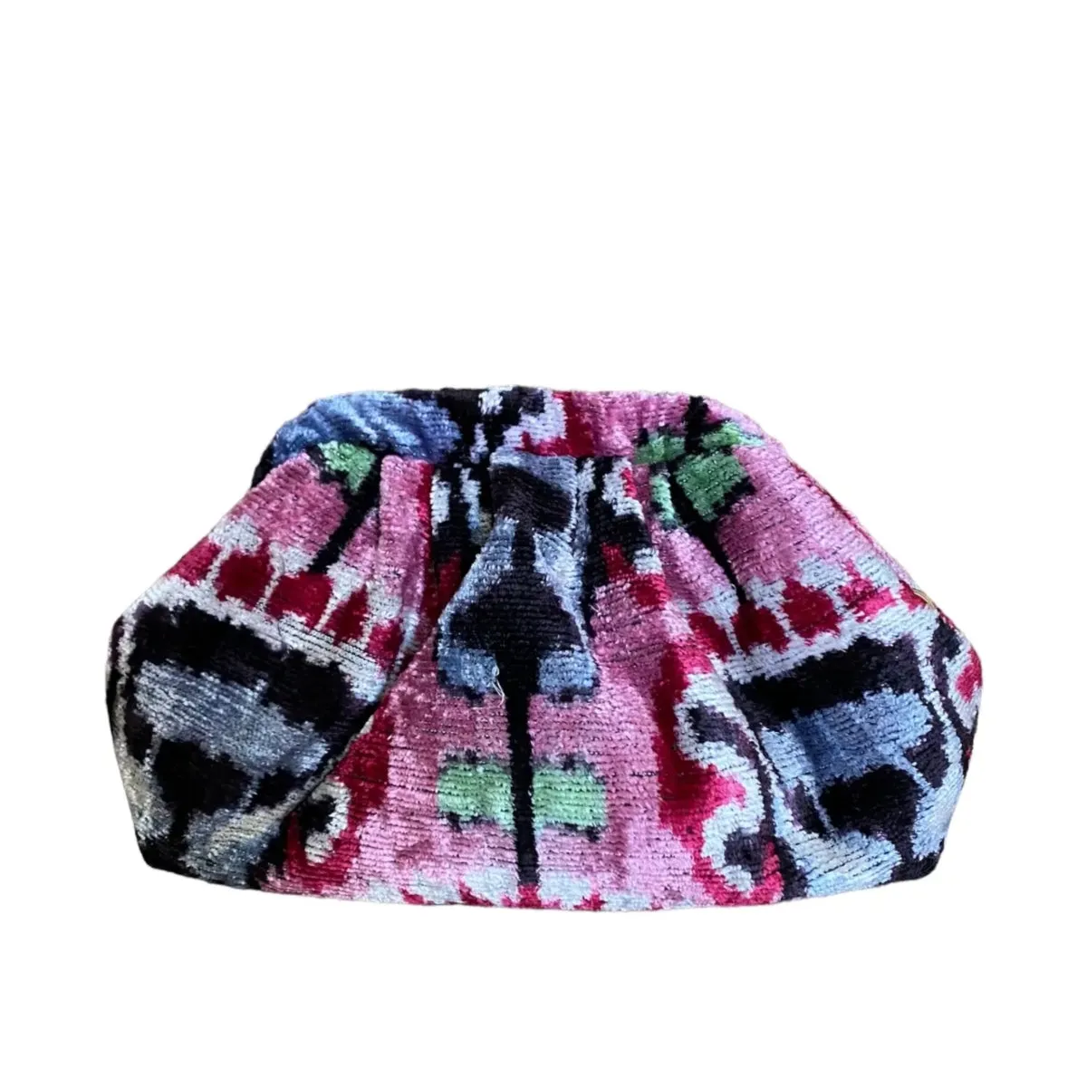 Silk Velvet Ikat Soft Clutch
