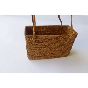 Simple Wicker Basket Bag