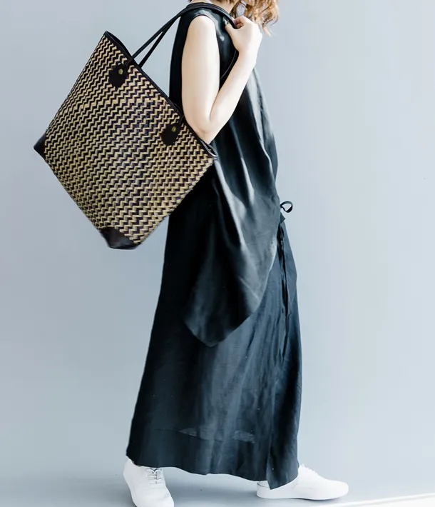 Sleeveless Summer Cotton Linen Irregular Women Dresses QZ200534