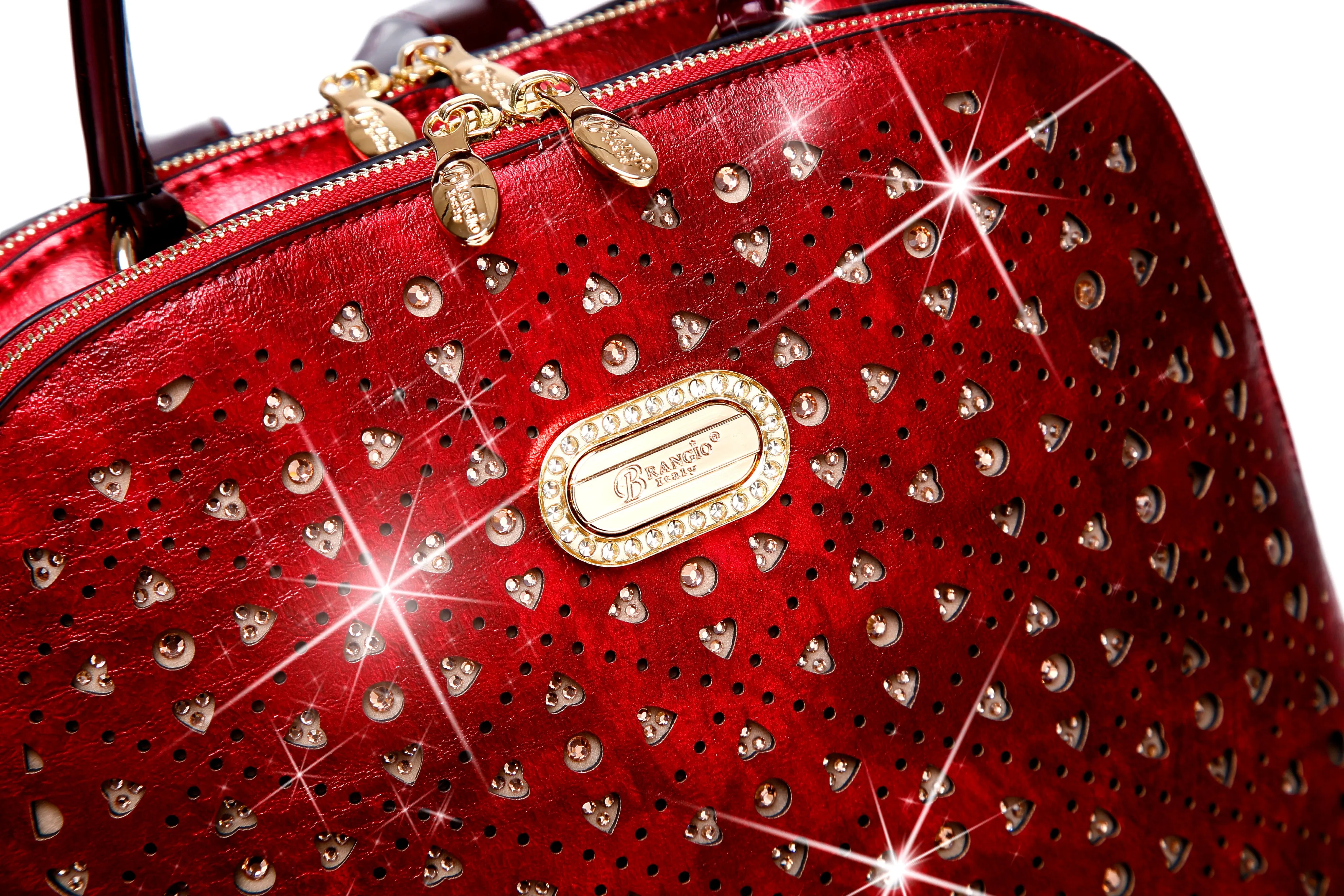 Sparkle of Hearts Highend Designer Backpack