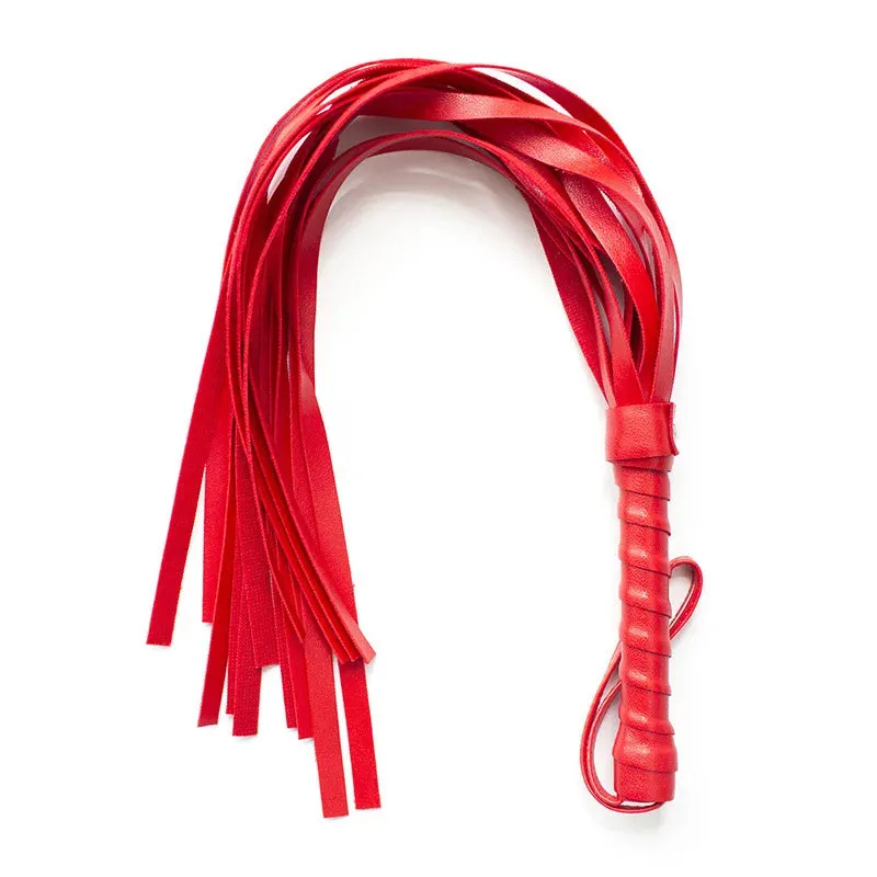 Stylish Synthetic Leather BDSM Whip Versatile Flogger Sensory Play