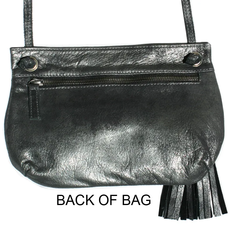 Tassel Bag - Dull Black Metallic