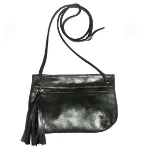 Tassel Bag - Dull Black Metallic